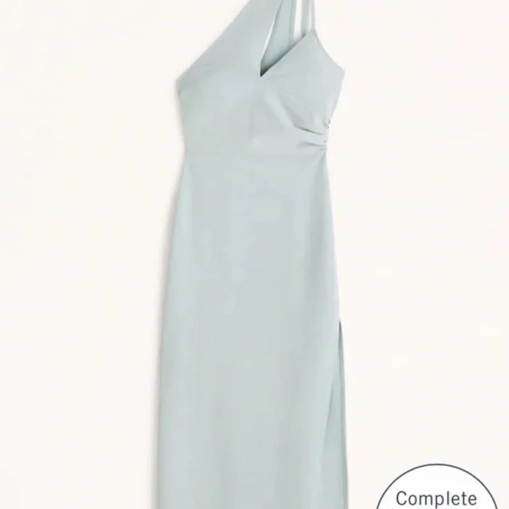NWT Abercrombie Asymmetrical Ruched Maxi Dress